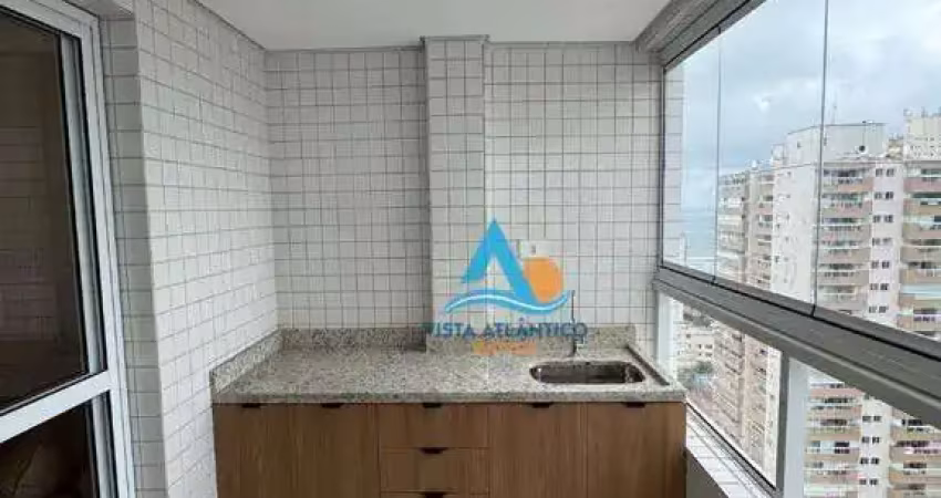 Novo apartamento com  varanda gourmet, 1 suíte à venda - perto do mar na  aviação - praia grande/sp
