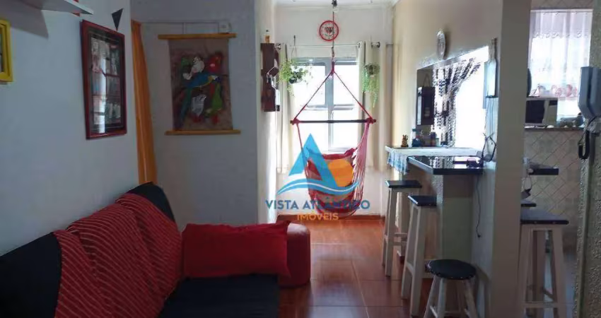 Apartamento com 2 quartos - frente mar - à venda, 62 m² por r$ 320.000 - tupi - praia grande/sp