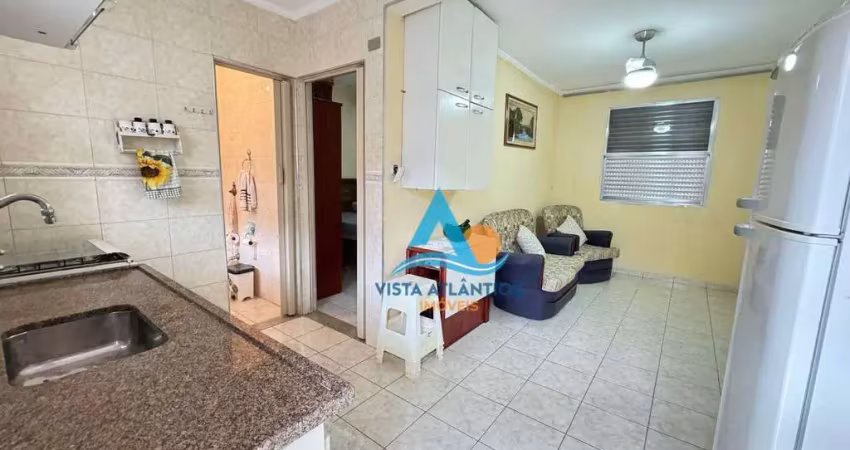 Apartamento com 1 dormitório à venda, 38 m² por r$ 220.000 - canto do forte - praia grande/sp