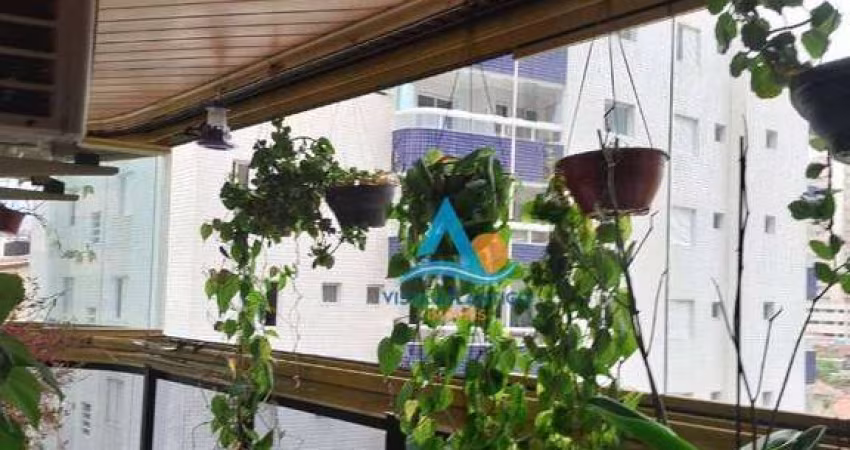 Apartamento de 2 quartos e varanda gourmet perto da praia na Aviação em Praia Grande/SP