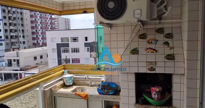 Apartamento com 1 quarto e sacada gourmet  à venda na tupi - praia grande/sp