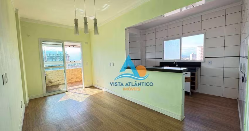 Apartamento com 1 dormitório, sacada, lazer completo, 53 m² por R$ 340.000 - Caiçara - Praia Grande/SP