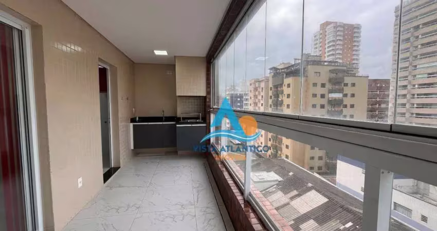 Apartamento com 2 suítes à venda, 93 m² por r$ 580.000 - aviação - praia grande/sp