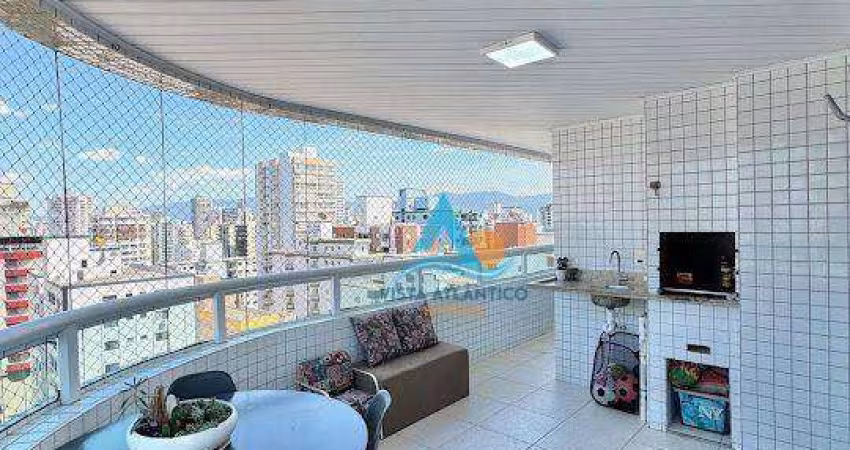 Apartamento com varanda gourmet, 3 quartos (sendo 1 suíte) por 799 mil na Guilhermina - Praia Grande/SP