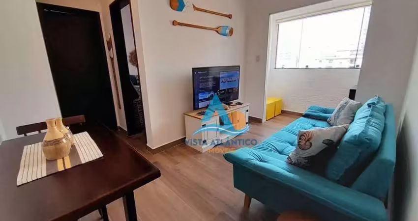 Apartamento mobiliado com 1 dormitório à venda, 48 m² por r$ 260.000 - tupi - praia grande/sp
