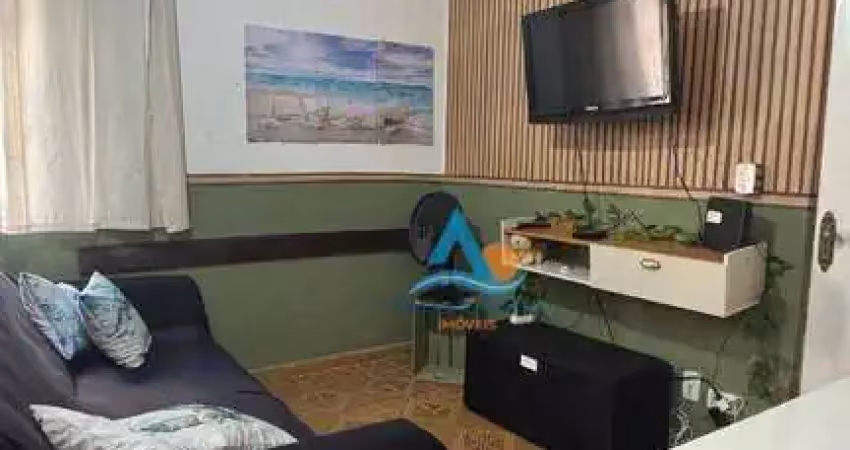 Kitnet com 1 dormitório à venda, 37 m² por r$ 190.000,00 - caiçara - praia grande/sp