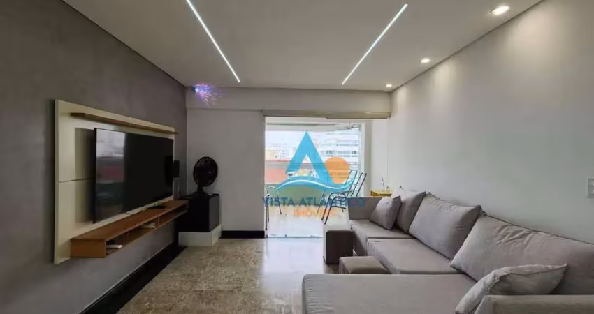 Apartamento com 3 dormitórios à venda, 137 m² por r$ 1.180.000,00 - canto do forte - praia grande/sp