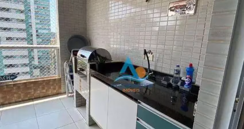 Apartamento com 2 dormitórios  + varanda gourmet à venda, 86 m² por r$ 690 mil - canto do forte - praia grande/sp