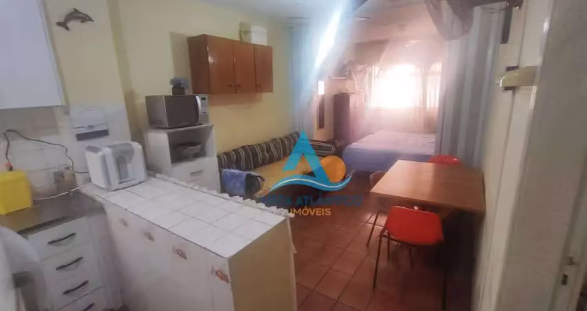 Kitnet com 1 dormitório à venda, 30 m² por r$ 180.000 - aviação - praia grande/sp