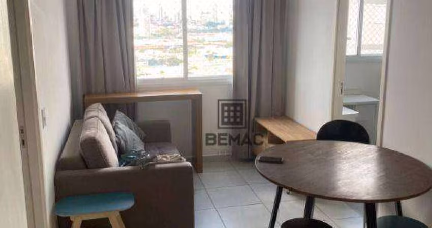 Apartamento com 2 dormitórios para alugar, 35 m² por R$ 3.107/mês - Cambuci - São Paulo/SP