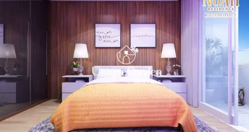 Apartamento à venda: 2 quartos, 1 suíte, 2 salas, 1 vaga - Jardim São Dimas, São José dos Campos-SP - 75,93m².