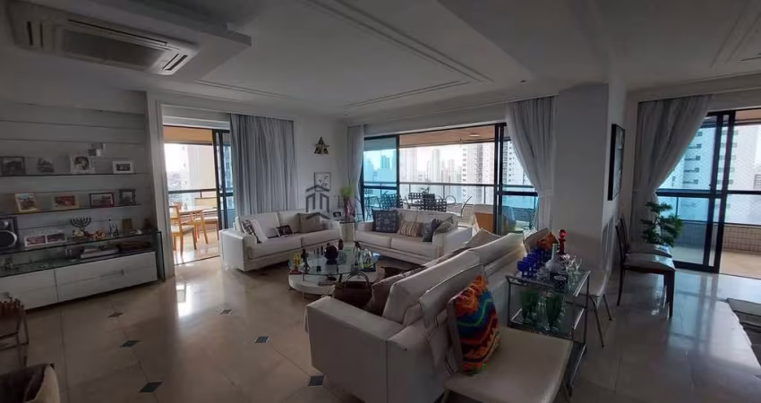 Apartamento à venda com 400m², Varanda,  4 suítes, Lavabo, Escritório, área de serviço, 3 vagas, Ca