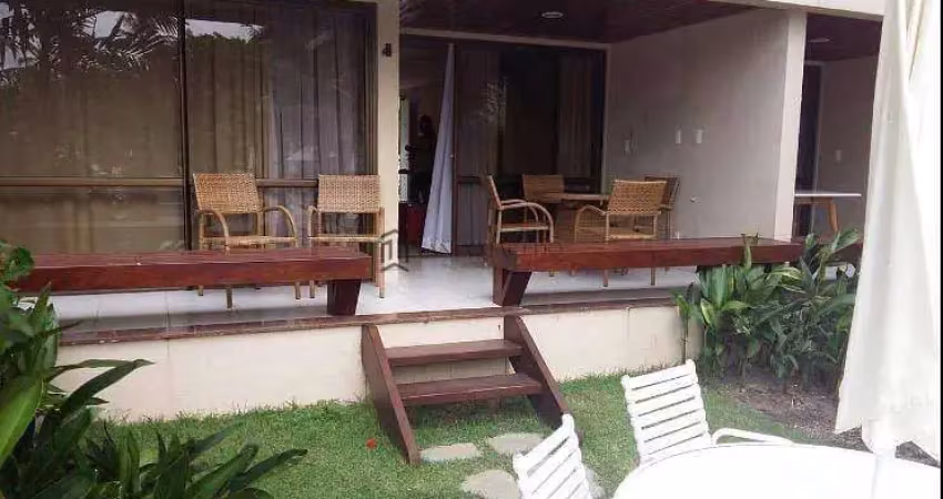 Flat à venda com 60m², decorado, varanda, 2 dormitórios sendo 1 suíte, porto de galinhas, ipojuca,