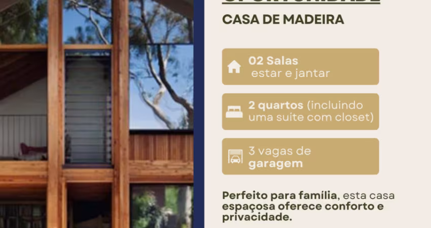 Casa de Madeira com 2 dormitórios à venda
