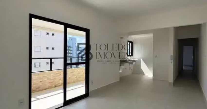 Apartamento 2 dormitórios sendo 1 suíte a  200 metros do mar no bairro caiçara - praia grande