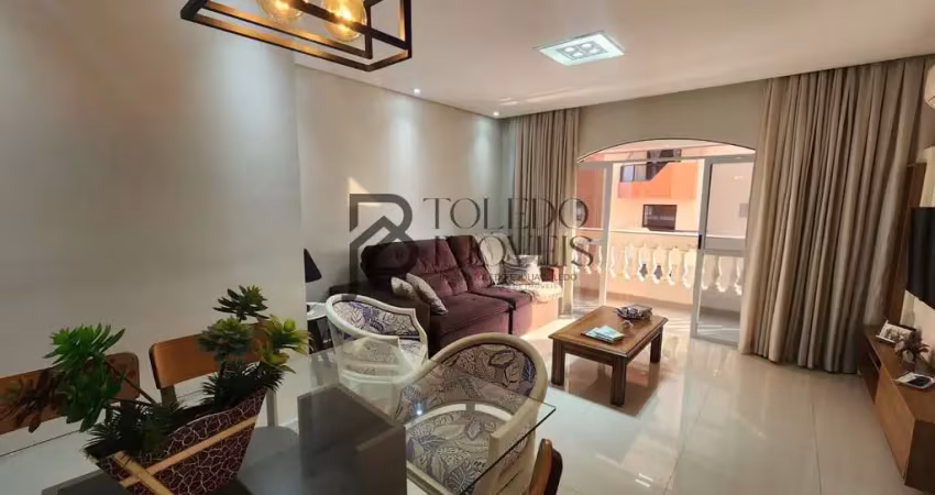 Apartamento vista mar de 2 dormitórios com suíte no bairro tupi - praia grande