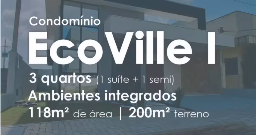 Casa recém construída no ecoville i por apenas r$ 609.900,00mil