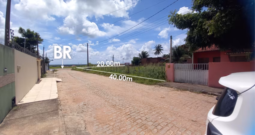Terreno com 800m² na BR 406 em Massaranduba