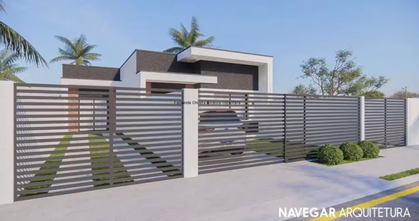 Casa nova com 3 quartos - Matinhos PR