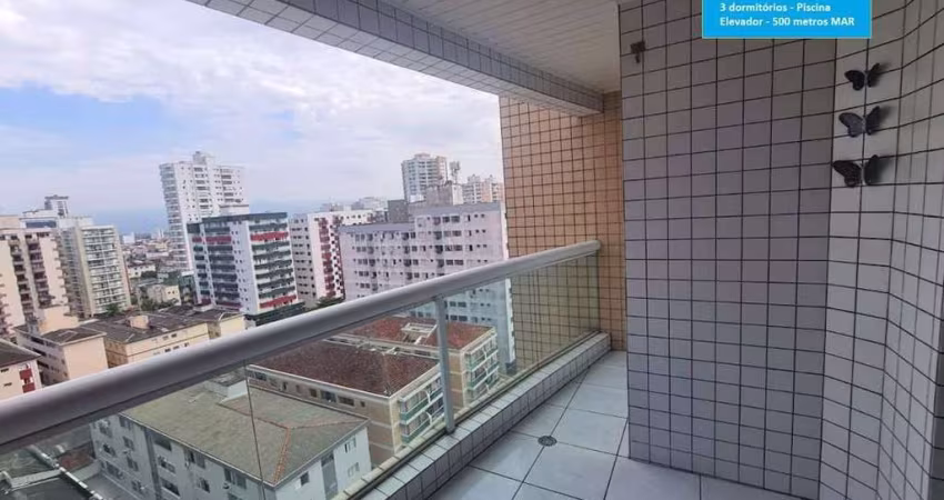 Apartamento com 3 quartos, Canto do Forte, Praia Grande - R$ 760 mil, Cod: 1186
