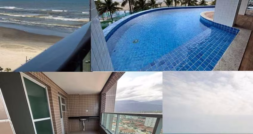 Apartamento em prédio frente ao mar em Praia Grande