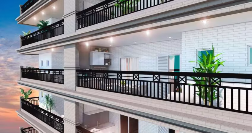 Apartamento com 2 dormitórios à venda, 81 m² por r$ 633.000 - vila guilhermina - praia grande/sp