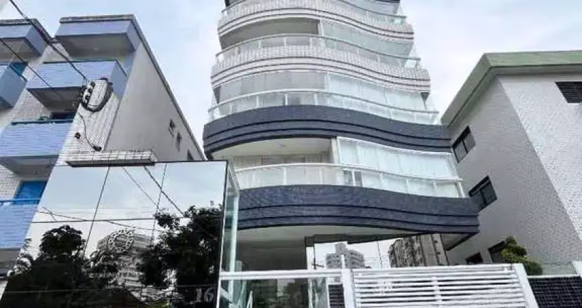 Apartamento com 1 dormitório à venda, 55 m² por r$ 350.000 - vila guilhermina - praia grande/sp