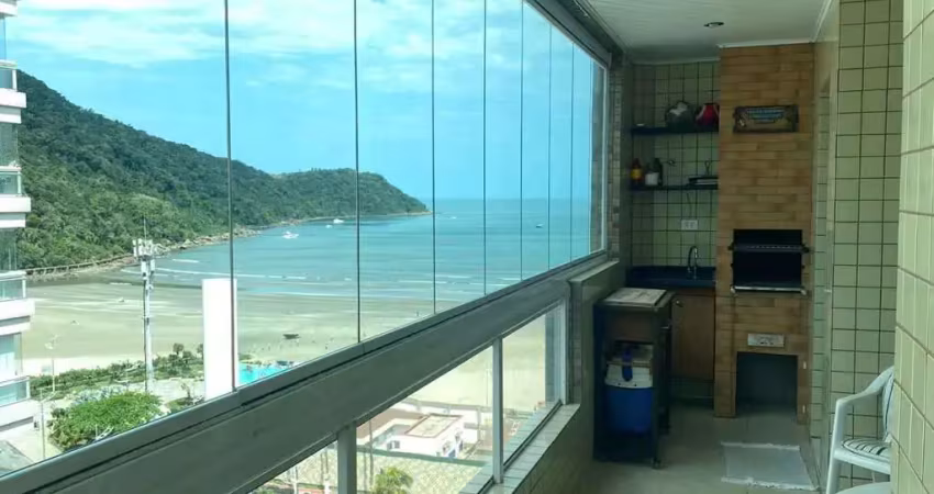 Apartamento 02 suítes no canto do forte com vista para o mar, 50m² da praia!!!