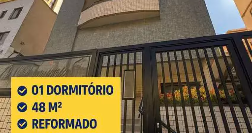 Apartamento com 1 quarto, guilhermina, praia grande - r$ 295 mil, cod: 3809