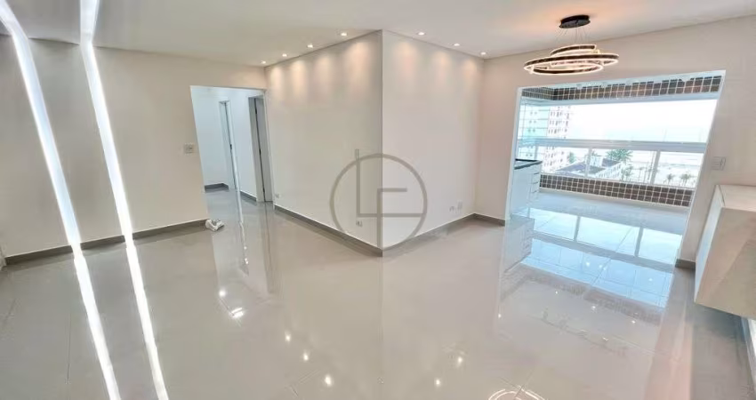 Apartamento com Semi Mobiliado com Sacada Vista Mar e Lazer de Resort