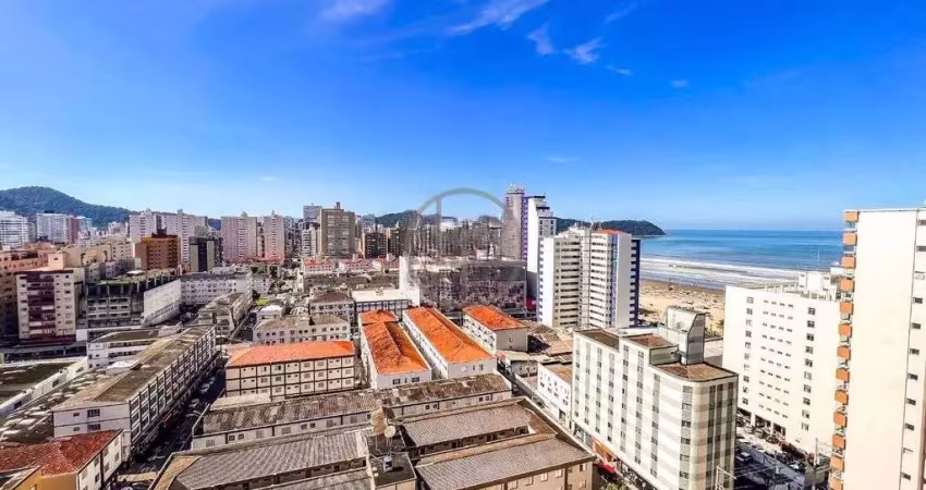 Apartamento com sacada gourmet vista mar e lazer completo
