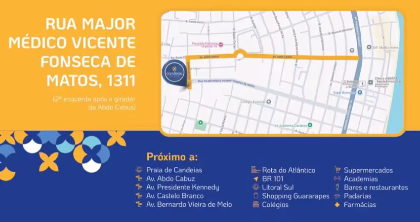 Apartamentos de dois  e très quartos, a partir de 43m² em candeias - jaboatao dos guararapes -pe