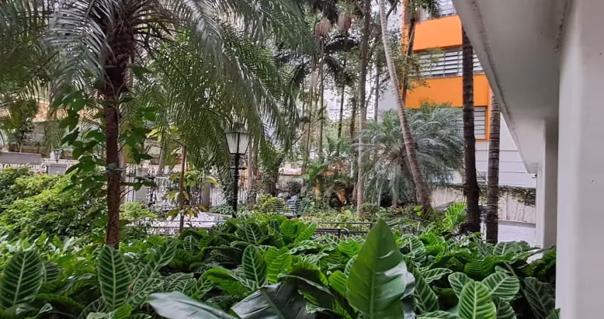 Av. higienópolis - apto 3 doms + 3 banhs + 1vg - jardim com cara de paraíso.