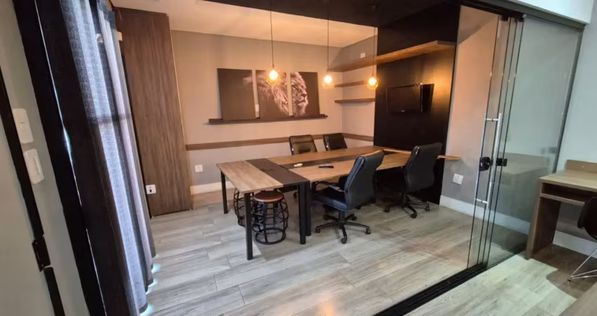 Sala comercial mobiliada para locação – completa, moderna e pronta para uso!