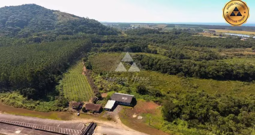 Terreno à venda na BR 101 divisa Araquari/Barra Velha, Morro Grande, Araquari