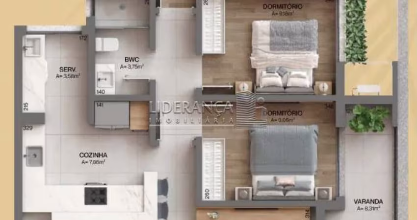 Apartamento com 3 quartos à venda na Estrada Haroldo Soares Glavan, --, Cacupé, Florianópolis