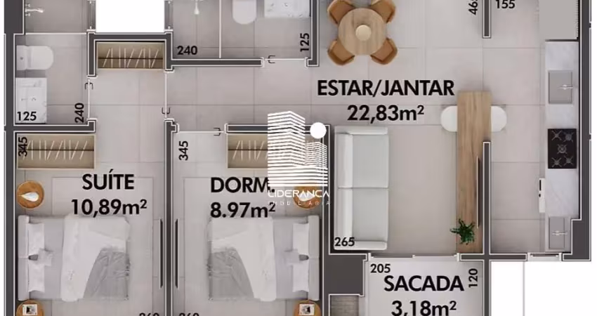 Apartamento com 2 quartos à venda na Estrada Haroldo Soares Glavan, --, Cacupé, Florianópolis