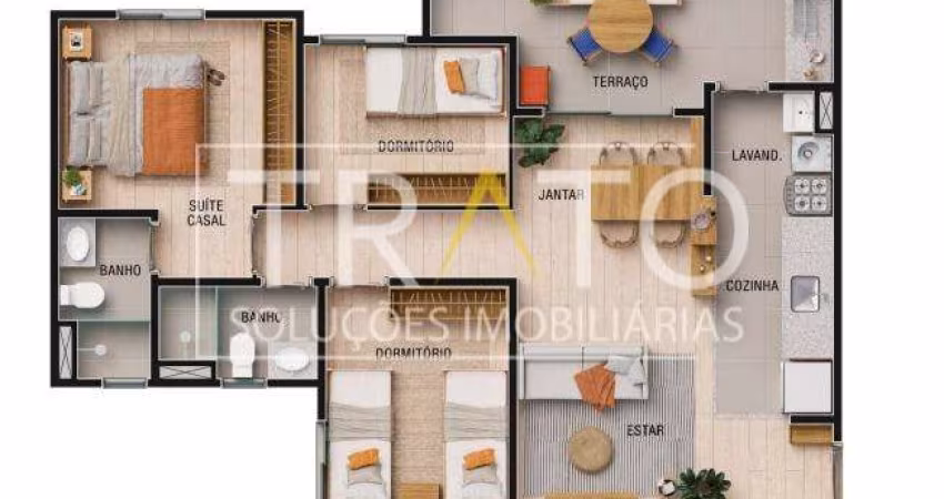 Apartamento com 3 quartos à venda na Rua Auriflama, s/nº, Vila Nova, Campinas