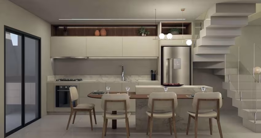 Sobrado com 3 quartos  à venda, 120.00 m2 por R$480000.00  - Sitio Cercado - Curitiba/PR