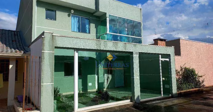 Casa com 3 dormitórios para alugar, 80 m² por r$ 2.000/mês - fazendinha - curitiba/pr