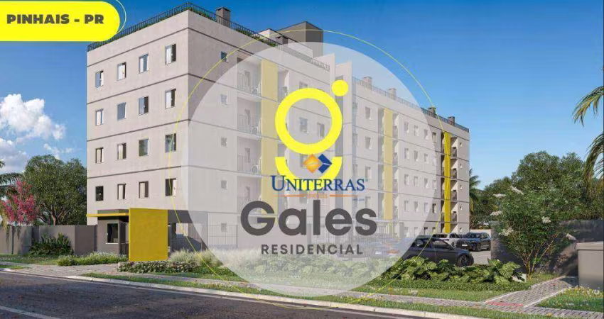Apartamento com 2 dormitórios à venda, 42 m² por R$ 262.990,00 - Weissópolis - Pinhais/PR