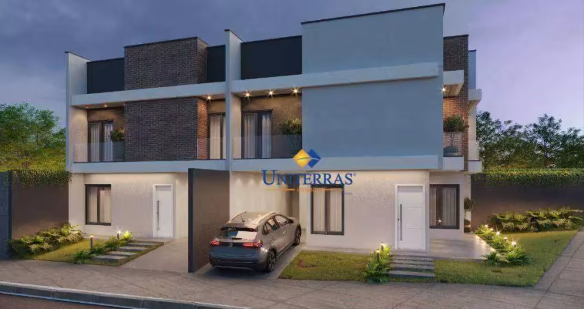 Sobrado com 3 dormitórios à venda, 88 m² por r$ 580.000,00 - cidade industrial - curitiba/pr