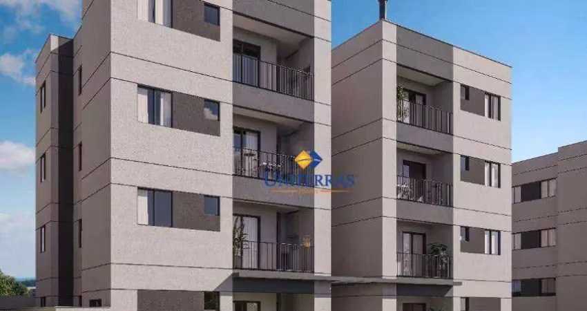 Apartamento com 2 dormitórios à venda, 44 m² por R$ 260.000,00 - Cachoeira - Almirante Tamandaré/PR