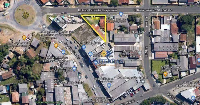 Terreno à venda, 597 m² por r$ 850.000,00 - são gabriel - colombo/pr