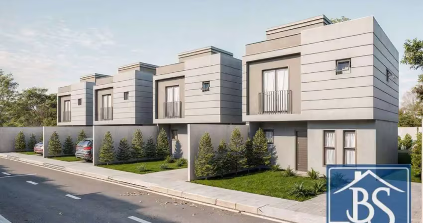 Sobrado com 3 dormitórios à venda, 75 m² por R$ 413.900,00 - Guaraituba - Colombo/PR
