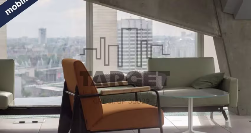 Conjunto comercial mobiliado e pronto com 1.020 m² na faria lima