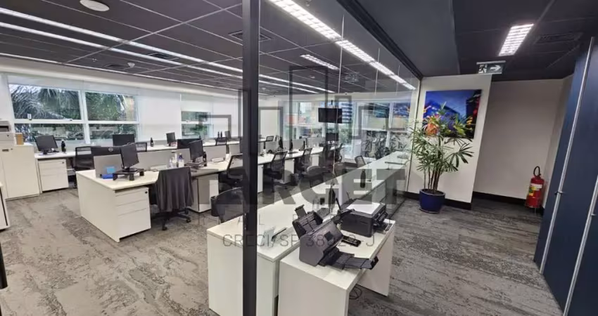 Sala comercial na nova faria lima. escritório moderno de 470 m²
