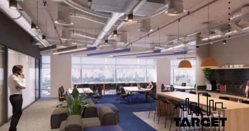 Aluguel de escritório moderno de 516 m² na chucri zaidan em sp