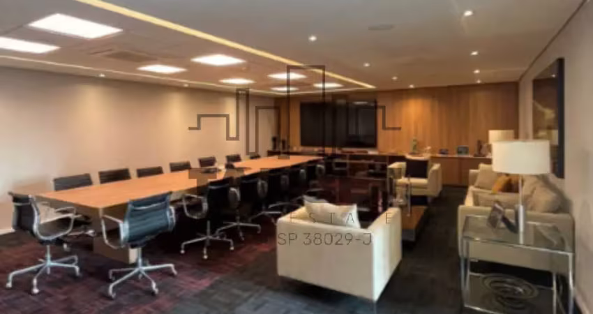 Locação de conjunto comercial mobiliado na nova faria lima com 945 m²