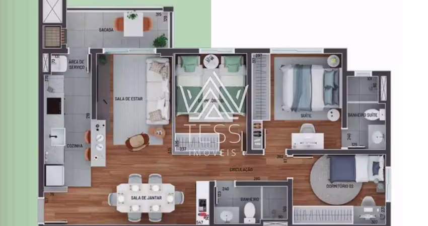 Apartamento com 3 quartos à venda na Rua Nicolau Salomão, 430, Tingui, Curitiba